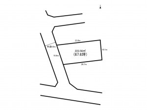 前橋市緑が丘町、土地の間取り画像です