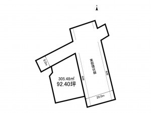 前橋市日吉町、土地の間取り画像です