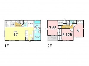 前橋市南町、新築一戸建ての間取り画像です