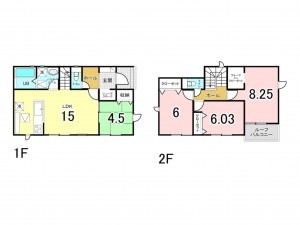 前橋市南町、新築一戸建ての間取り画像です