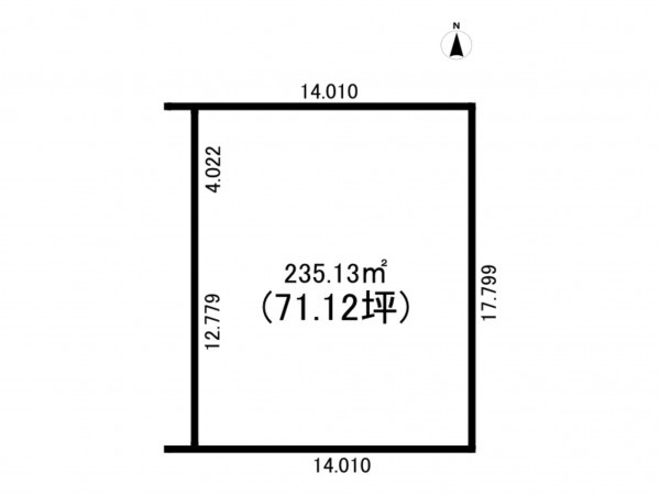 前橋市城東町、土地の間取り画像です
