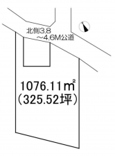 前橋市岩神町、土地の間取り画像です
