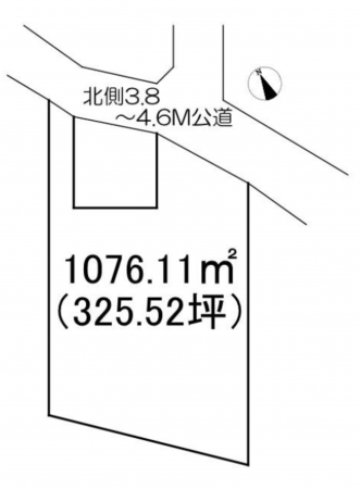 前橋市岩神町、土地の間取り画像です