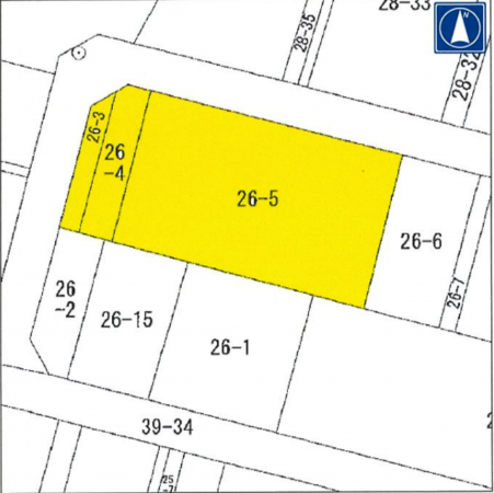 前橋市関根町、土地の間取り画像です