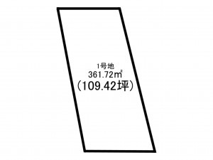 前橋市亀里町、土地の間取り画像です