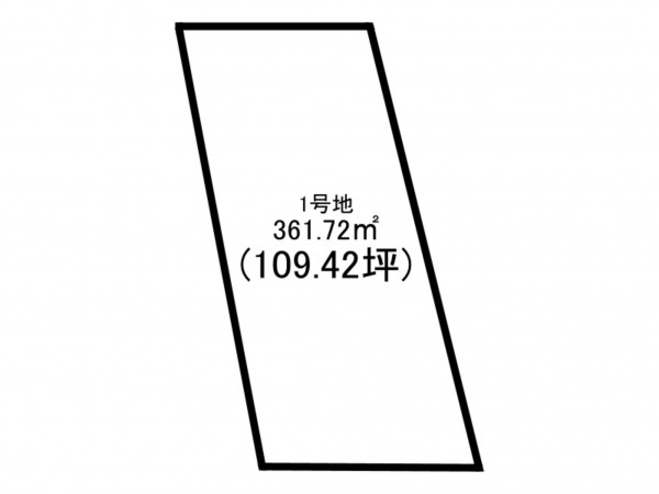 前橋市亀里町、土地の間取り画像です