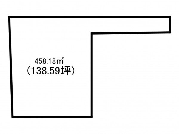 前橋市東片貝町、土地の間取り画像です