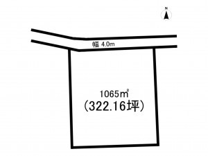 前橋市朝倉町、土地の間取り画像です