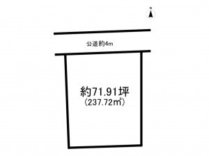 前橋市三俣町、土地の間取り画像です