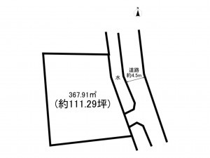 前橋市北代田町、土地の間取り画像です