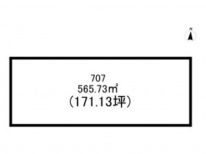 前橋市東片貝町、土地の間取り画像です