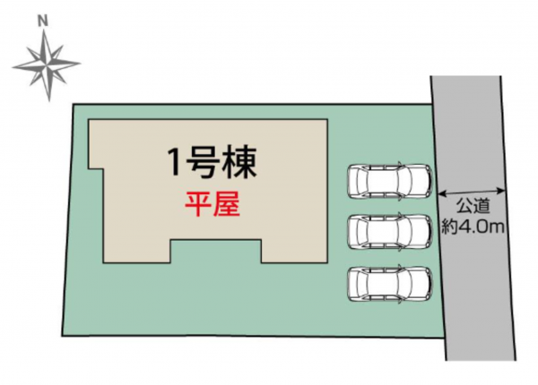 前橋市上泉町、新築一戸建ての画像です