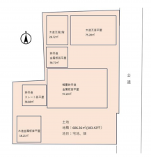 前橋市横手町、収益物件/店舗付住宅の間取り画像です