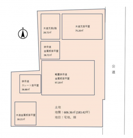 前橋市横手町、収益物件/店舗付住宅の間取り画像です