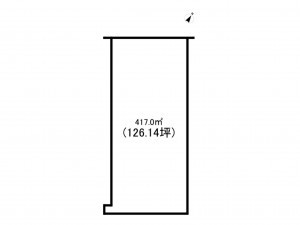 前橋市野中町、土地の間取り画像です
