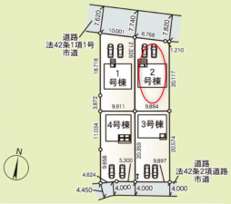 前橋市女屋町、新築一戸建ての画像です