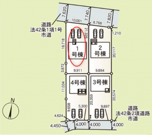 前橋市女屋町、新築一戸建ての画像です