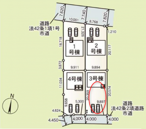 前橋市女屋町、新築一戸建ての画像です