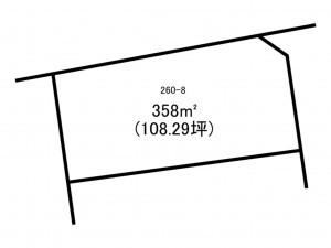 前橋市敷島町、土地の間取り画像です