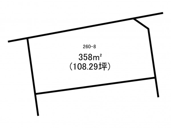 前橋市敷島町、土地の間取り画像です