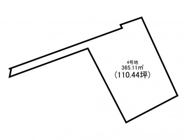 前橋市西片貝町、土地の間取り画像です