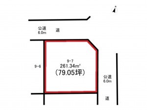 前橋市下川町、土地の間取り画像です