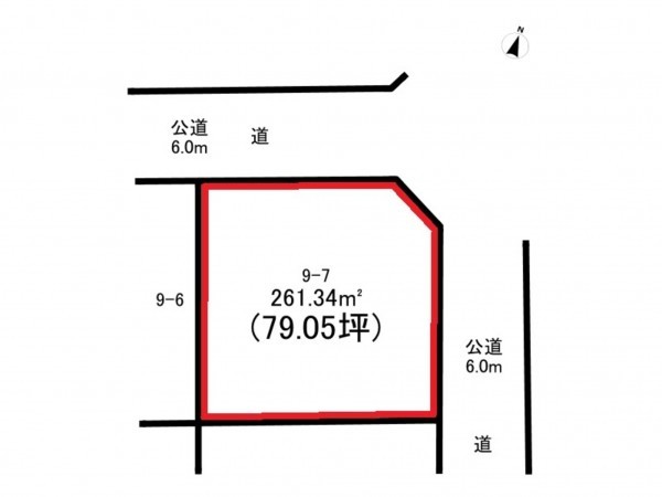 前橋市下川町、土地の間取り画像です