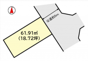 前橋市城東町、土地の間取り画像です