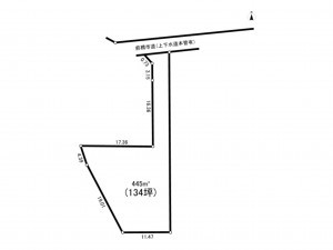 前橋市日輪寺町、土地の間取り画像です