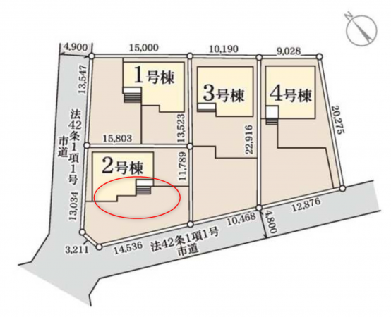 前橋市富士見町小沢、新築一戸建ての画像です
