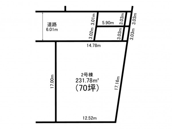 前橋市総社町総社、土地の間取り画像です