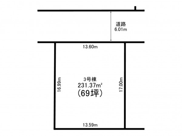 前橋市総社町総社、土地の間取り画像です