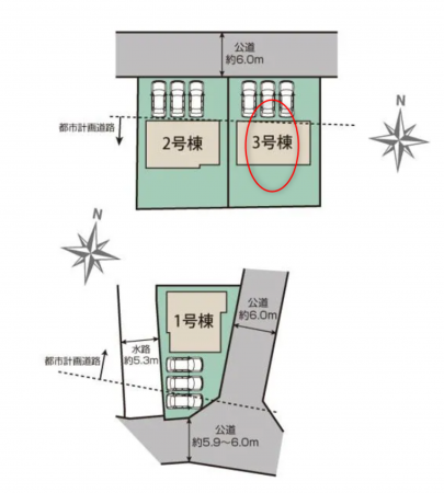 前橋市後家町、新築一戸建ての画像です