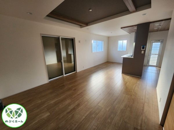 前橋市後家町、新築一戸建ての居間画像です