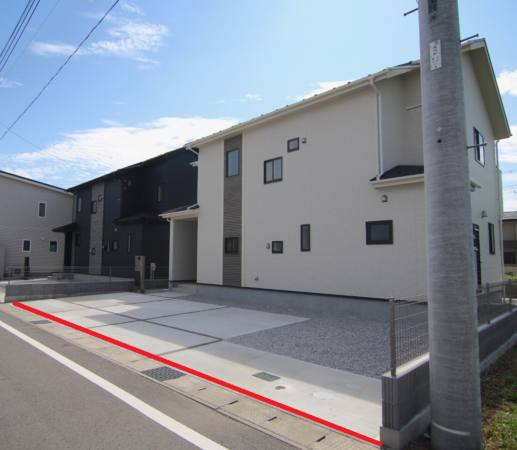 前橋市後家町、新築一戸建ての外観画像です