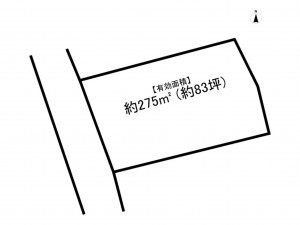 前橋市荒牧町、土地の間取り画像です