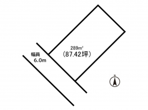 前橋市広瀬町、土地の間取り画像です