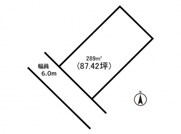前橋市広瀬町、土地の間取り画像です