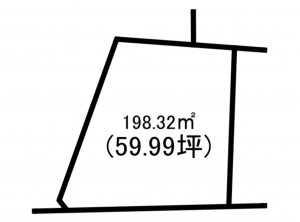 前橋市朝倉町、土地の間取り画像です