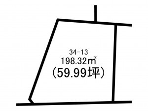 前橋市朝倉町、土地の間取り画像です