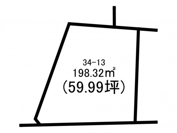 前橋市朝倉町、土地の間取り画像です