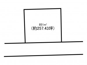 前橋市上泉町、土地の間取り画像です