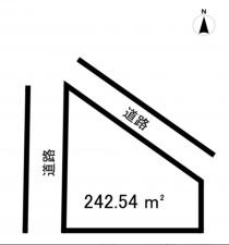 前橋市三俣町、土地の間取り画像です