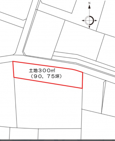 前橋市堀之下町、土地の間取り画像です
