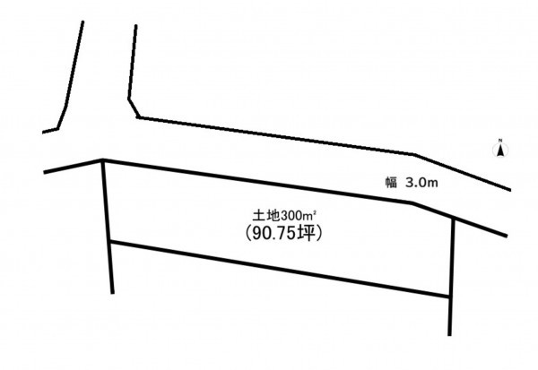 前橋市堀之下町、土地の間取り画像です