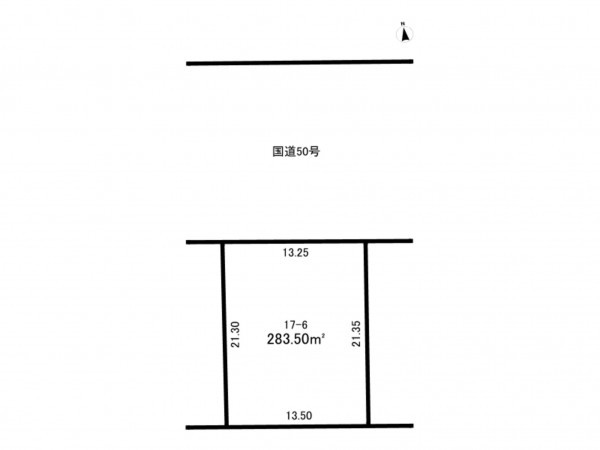 前橋市朝倉町、土地の間取り画像です
