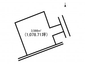 前橋市上長磯町、土地の間取り画像です
