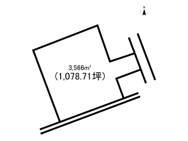 前橋市上長磯町、土地の間取り画像です