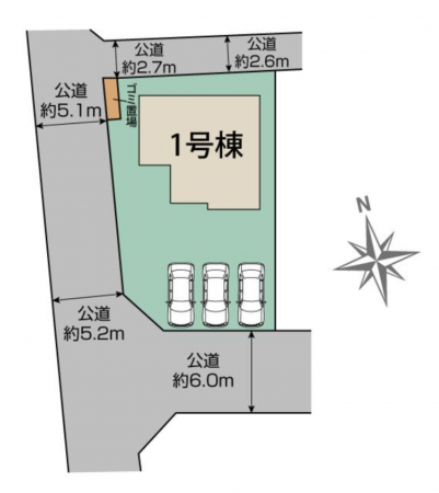 前橋市江田町、新築一戸建ての画像です
