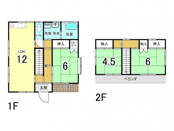 前橋市駒形町、中古一戸建ての間取り画像です